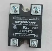 Crydom 10PCV2475 Solid State Relays + KS100 fingerproof relay cover
