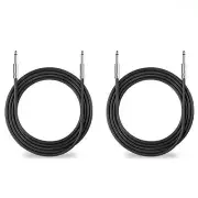 2 25 FT 1/4" to 1/4" Pro Audio PA DJ Sound Amplifier AMP to Speaker Cable Cord