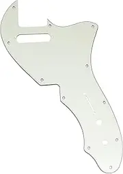 [Musiclily] Pro 11 Holes Guitar Pickguard For USA Fender 69 Tele Thinline Style Electric Guitar, 3ply Aged White