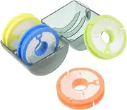 BESPORTBLE Fishing Line Organizer Spools Durable Round Fishing Line Reels Easy to Use Tackle Box for Saltwater Freshwater Color Design Winding