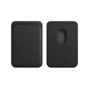 Magnetic Leather Card Holder Compact Slim Design Secure Solid Colour Wallets