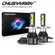 H4 9003 Super White 12000LM Kit COB LED Headlight Bulbs High Low Beam Combo 2 (for: Ford)