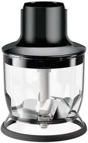 Braun Household Hand Blender Chopper Attachment MQS200BK, Compatible with Bra...