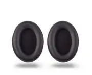 Comfortable Ear Pads Round Cups Earmuffs Earpads for WH-1000XM3 Headphone Thick Memory Foam Ear Cushions Replacement - Black