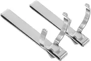 HEALLILY 2pcs Flashlight Waist Clip Small Belt Flashlight Clips for Waist Metal Flashlight Mount Holder