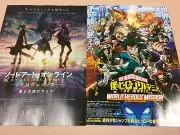 Set of2!SAO HeroAcademia Anime Manga Movie Chirashi/Flyer/Poster Japan Mai Waifu