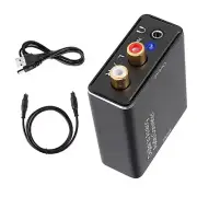 1 PC Digital Fiber Optical Coaxial To Analog 3.5mm Audio L/R Converter Adapter