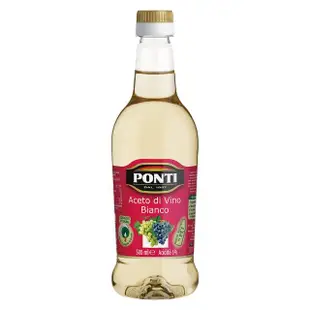 【PONTI】義大利 白酒醋 500ml(白葡萄酒醋)