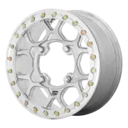 15x6 KMC Powersports KS433 MESA BEADLOCK Raw Machined Forged Wheel 4x156 (38mm)