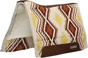 Weaver Leather Synergy Contoured Performance Saddle Pad, 33" L x 38" W, Firestorm-Minion Yellow/Russet Orange