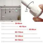 Spring Loaded Extendable Telescopic Nets Voile Tension Curtain Rail Pole Net Rod