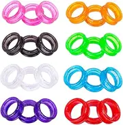 Scissor Finger Inserts for Dog Grooming 24pcs Pet Grooming Scissors Set Small Scissor Finger Rings Silicone Scissor Finger