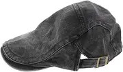 [Generic] Vintage News Boy Cap for Women Stylish Beret Hat for Everyday Wear Durable Fashionable Driving Cap for Casual Outings and Special Occasions Black