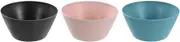 3X Lemon & Lime Melamine 25cm Salad/Noodle Food Bowl Eco Bamboo Fibre Assorted