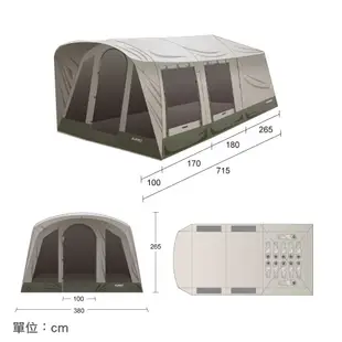 【TURBO TENT 】 Lodge360-超大型 兩房一廳 六角快速12人帳篷