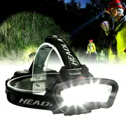 Head Torch LED Headlight COB Camping Headlamp USB Rechargeable Flashlight Lamp