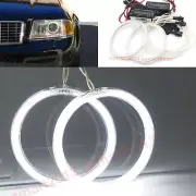 white CCFL halo rings for Audi A6 S6 C5 RS6 02-04 headlight angel eye lamp DRL