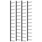 1/2x Wall-mounted Wine Racks for 24/36 Bottles Kitchen Holder Black vidaXL