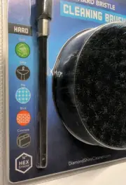 Rough Surface Cleaning Brush Diamond Shine 5" Hard Bristle Flat -For Cleaning