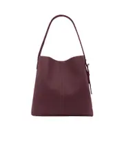 Alexander McQueen T-Bar Sling Logo Plaque Tote Bag One size deep red