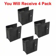 (4-Pack) Pocket Door Pull Privacy Sliding Elegant w Screws Oil Rubbed Bronze