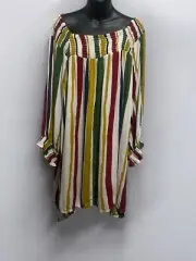 NWT Autograph Plus Size On/off Shoulder, Multi Coloured,long Sleeve,viscose 24