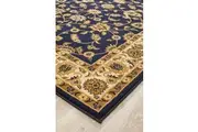 Classic Rug Blue with Ivory Border