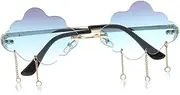 [Healeved] Rimless Gradient Sunglasses Cloud Glasses for Festival Party Beach Photoshoot
