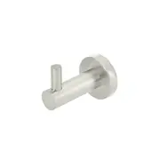 MEIR Round Brass Robe Hook - PVD Brushed Nickel