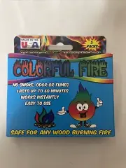 Colorful Fire 3 pack Box Magical Flames Color Campfire Fireplace Colorant