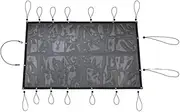 EXEGPLPVK Car Trunk Insulation Cover Anti UV Rays Sunshade Mesh Fit for Jeep Fit for Wrangler JL 2018 Up Roof Insulation Net 4Door Accessories