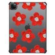 iPad Pro 11-inch (3rd/4th gen) iPad Impact Case Crochet Flowers - Red