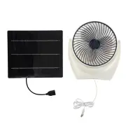 Solar USB Fan 7W Solar Powered Cooling Fan with Monocrystalline Silicon Panel Portable Green Energy for Outdoor Camping