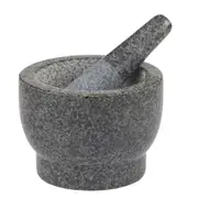 Davis & Waddell Granite Mortar & Pestle Grey 20 x 14.5cm