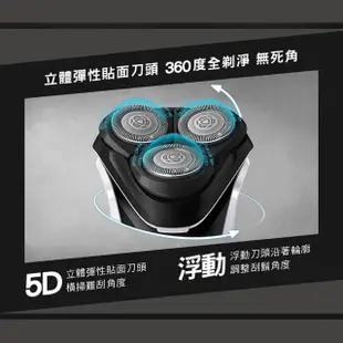 【Philips 飛利浦】三刀頭電動刮鬍刀/電鬍刀(S3231)