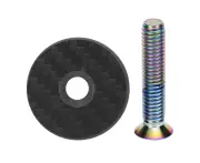 Toopre Bicycle Headset Cover Carbon Fiber Screws Mountain Bike Od2 Front Fork Top Cap 28.6Mm