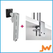 Atdec AWMS-1340 130mm Arm F Clamp Desk - Silver