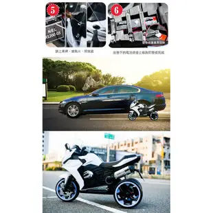 TECHONE MOTO10 兒童電動三輪重機/炫彩發光車輪/雙驅啟動 充電電動車可座內建USB及TIF多功能接口早教功