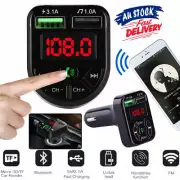 Bluetooth Wireless FM Transmitter USB Charger Car MP3 Player Handsfree RadioKit↔