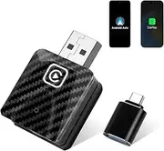Zurligi 2 in 1 Wireless CarPlay Adapter & Android Auto Adapter, 2025 Upgraded, Converts Wired to Wireless, Plug & Play, 5Ghz WiFi Auto Connect Compatible with OEM Wired CarPlay & Android Cars (S)