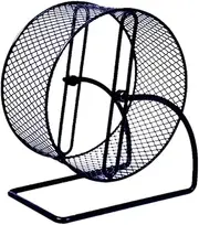 Fonowx Exercise Wheel for Hamsters Black with Bracket Cage Accessories to Support Strength and Health, L