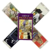The Tarot Of Pagan Cats Cards A 78 Cards English Visions Divination Edition Deck Borad Games Family Gathering Playing Board Game
