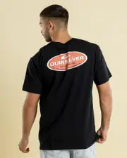 [Quiksilver] Quiksilver Men's Off Course T-Shirt in Black Size Medium M Black