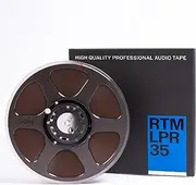 RTM Long Play Recording LPR 35 ¼ inch - Reel to Reel Magnetic Tape for Audio Recording - 3608 ft Trident Plastic Reel - 10.5 inch Diameter