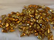 10x6MM PEAR LIGHT TOPAZ SWAROVSKI GLASS VINTAGE STONES (1 GROSS/144 PCS)
