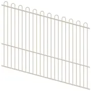 ProtectorAl 1201-2400W x 1800H Surfmist Loop Top Pool Fence Panel Raked Up to 15º