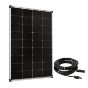 400W Solar Panel Mono Fixed Camping Power W/Solar Charging Extension Cable 10AWG