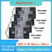 Samsung 8GB/16GB DDR3 1066 1333 1600 1866 MHz Laptop Memory 204-pin For Dell HP