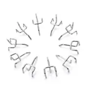 10pc Metal Peg Board Pegboard Hooks Garage Work Shop Storage Display Steel B_ex
