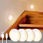 Rechargeable Night Light Motion Sensor Stair Lights Indoor Wireless, Battery Ope